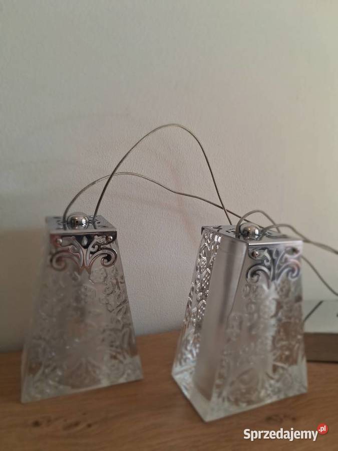 2 kryształowe lampki wiszące sprzedam