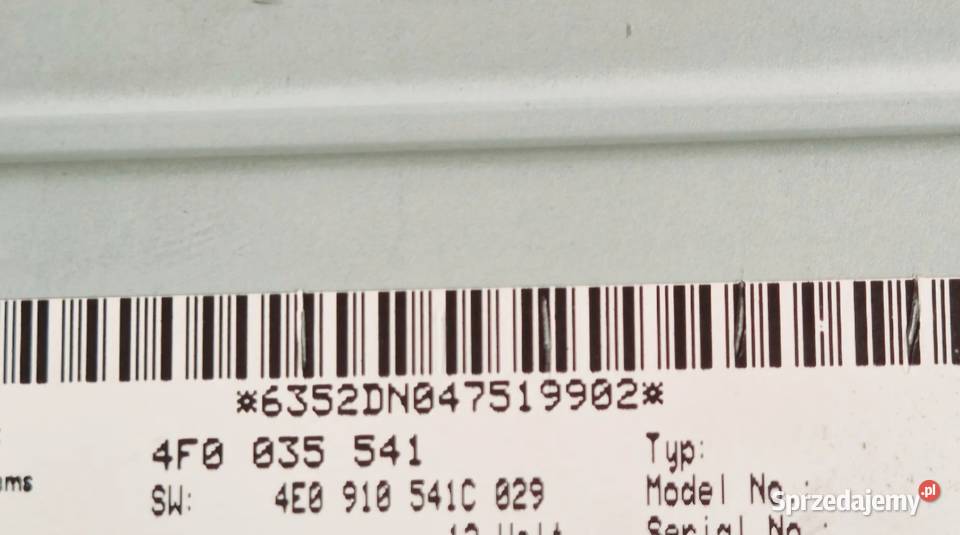 TUNER MODUŁ RADIA AUDI A6 C6 4F0035541