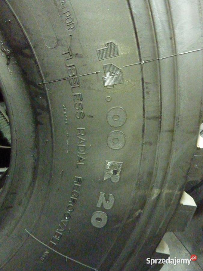 2x Opona używana przemysłowa 1400R20 MICHELIN Zaścianki