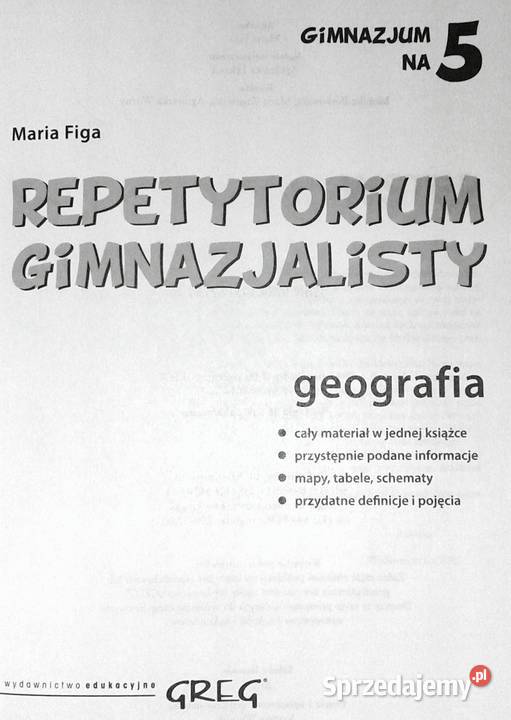 Repetytorium gimnazjalisty Geografia Maria Figa Chełm