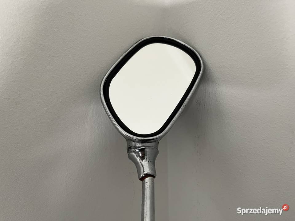 Lusterko prawe owal chrom M10 motocykl motorower Łobżenica