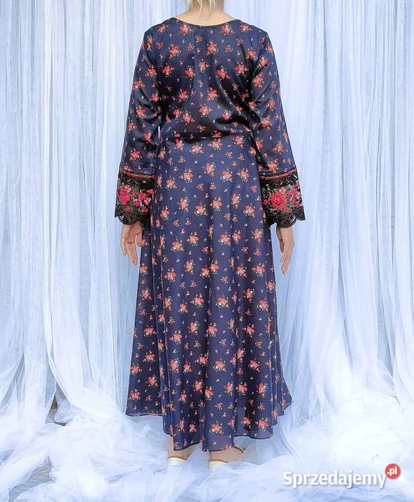 Komplet długa sukienka maxi spodnie M 38 bawełna Spódnice i sukienki Szczecin