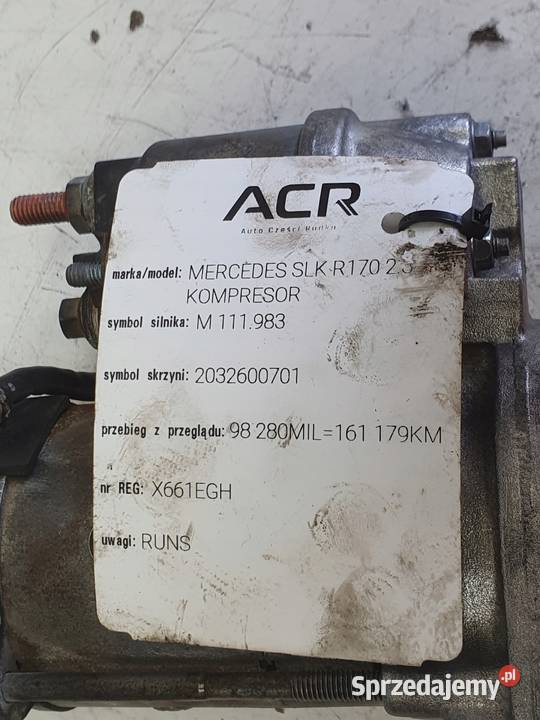 Mercedes SLK 23 K ROZRUSZNIK A0051513601 Janów sprzedam