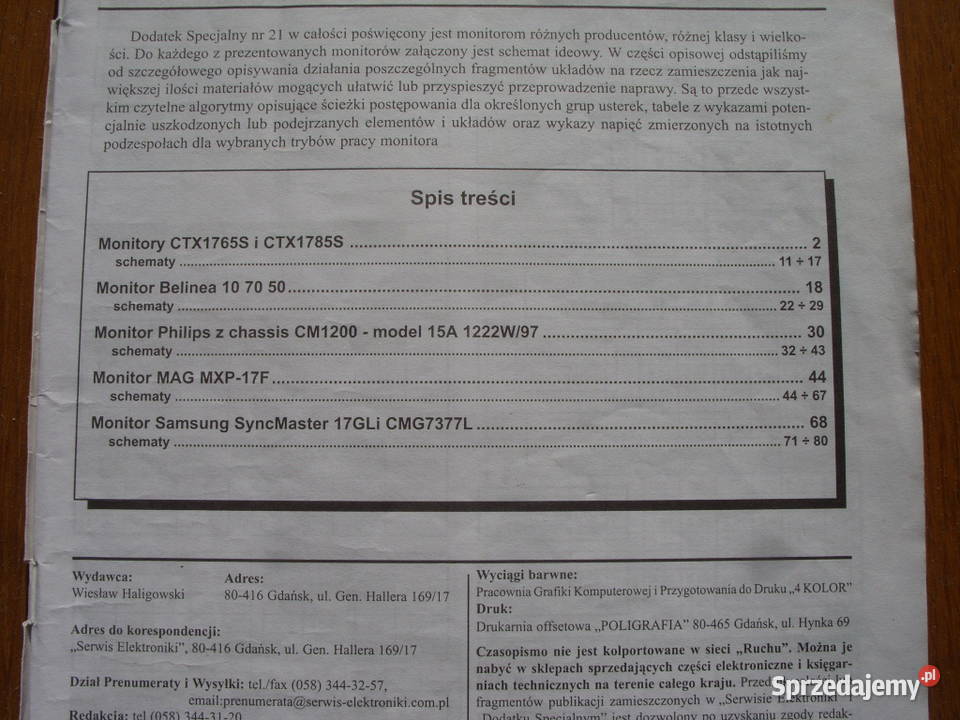 3 SERWIS ELEKTRONIKIDODATEK SPECJALNY 131421 Wołów sprzedam
