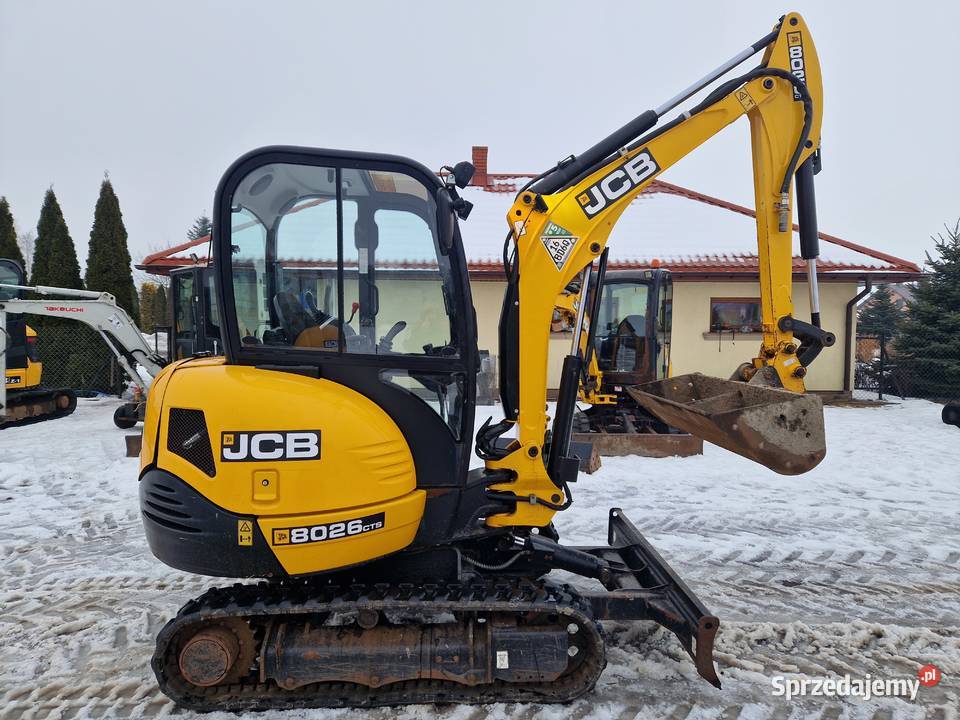 Minikoparkan JCB 8026 CTS 2021r przebieg 570mtg Ryżki