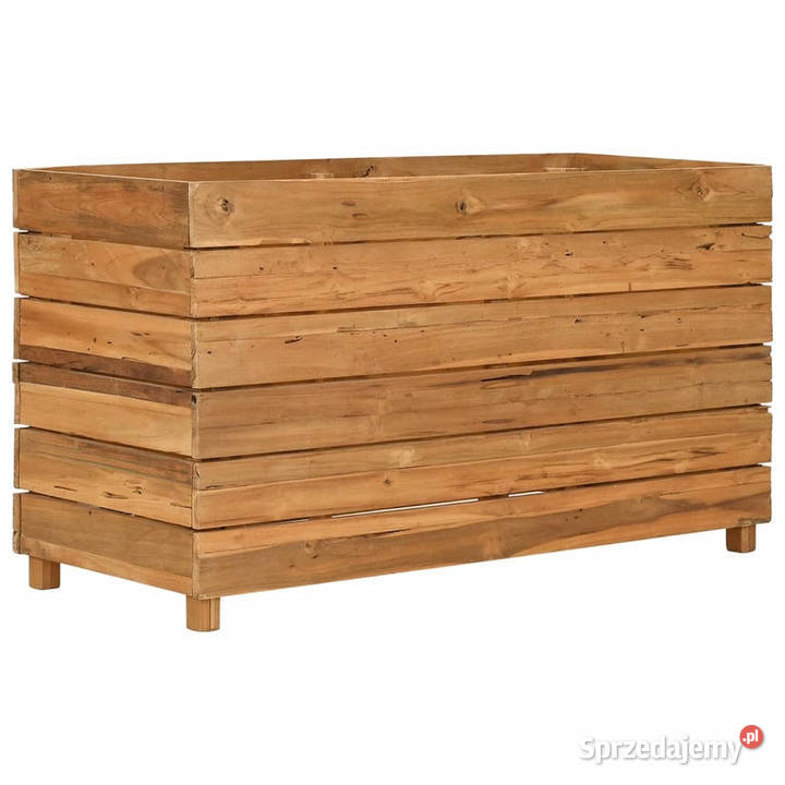 Podwyższona donica 100x40x55 drewno tekowe z Warszawa