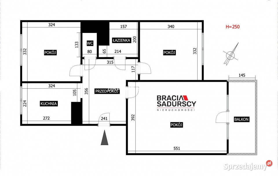 Mieszkanie 657 metrów 3 pokojowe Kraków małopolskie