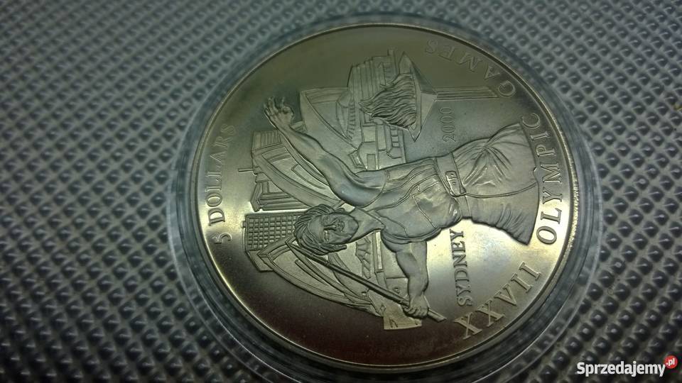 MONETA Liberia 5 dolarów 2000 mazowieckie Warszawa sprzedam