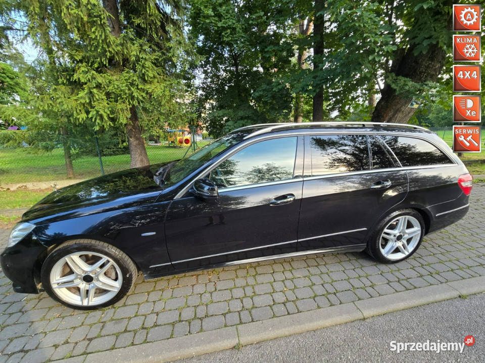 Mercedes E 220 E 2012 avantgarde SKÓRA nowy elektrochrom. lusterka boczne Łodygowice