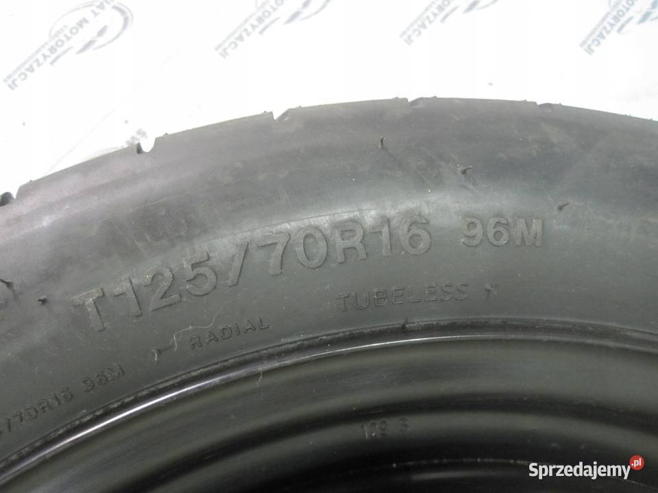VW GOLF AUDI SEAT ALTEA koło dojazdowe 1257016