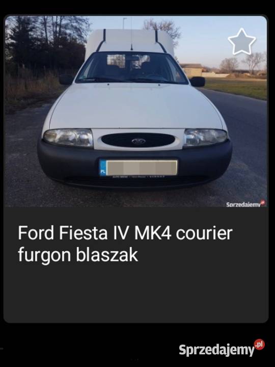 Ford Fiesta IV MK4 courier furgon blaszak
