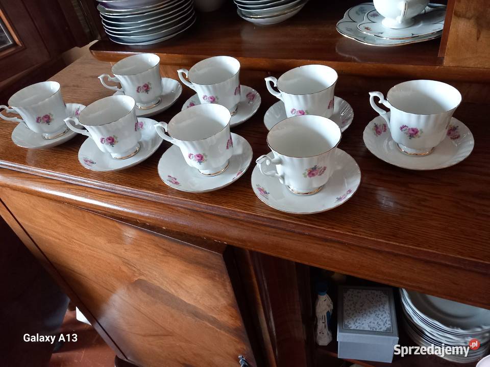 Piękny Serwis kawowy Porcelana i szkło śląskie Pszów sprzedam