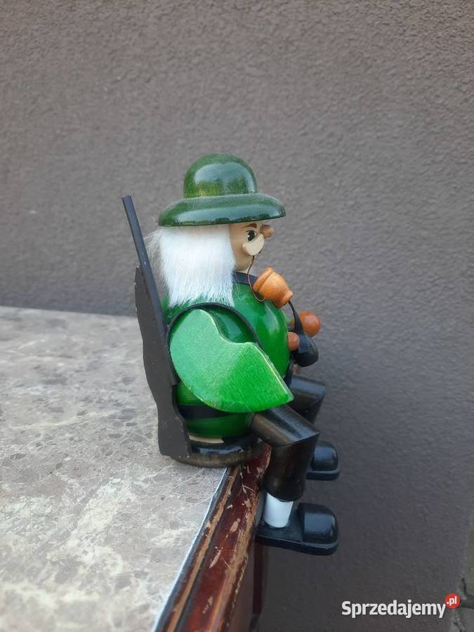 4 Figurka drewniana leśniczy myśliwy kadzidełko Tczew