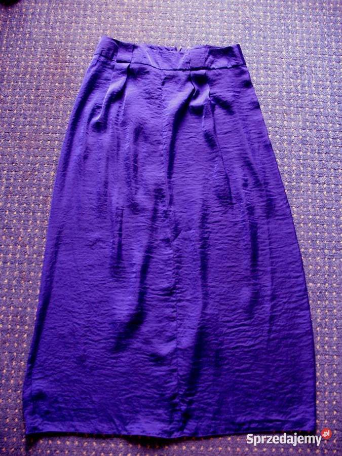 Spódnica satyna maxi 42 XL pas 78 mazowieckie Siedlce