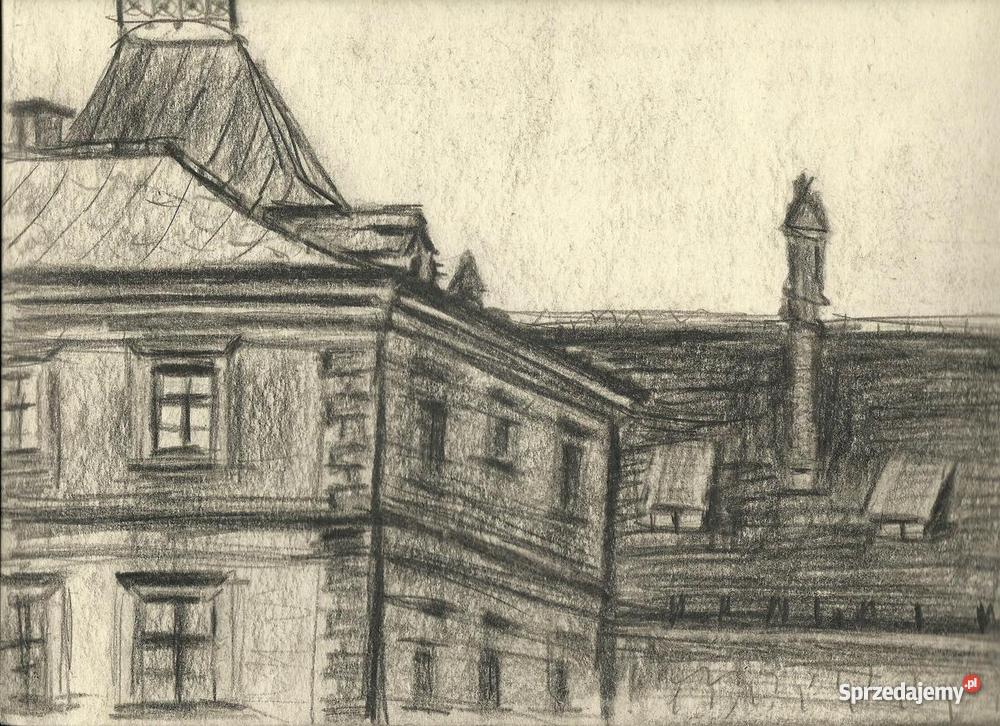 Park Pałacem Wilanowskim pastel aut Renata Bulic Warszawa