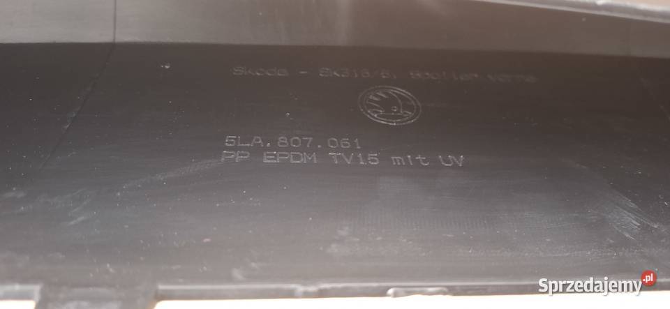 SKODA ENYAQ DOKŁADKA ZDERZAKA HOKEJ SPOILER