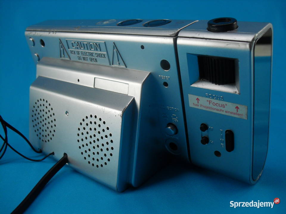RADIO Z ZEGAREM I PROJEKTOREM tworzywo sztuczne Bielawa