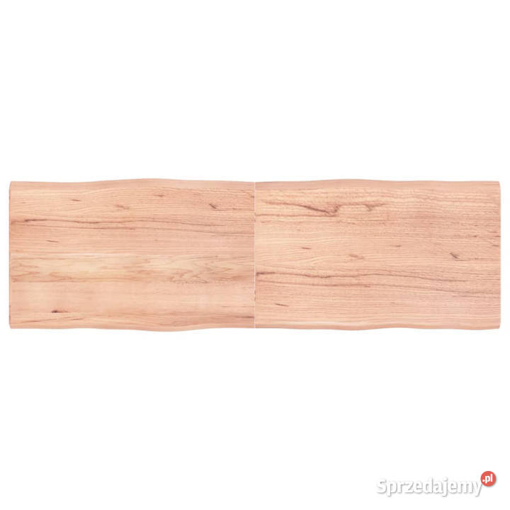 Blat jasnobrązowy 160x50x24 drewno z naturalną mazowieckie