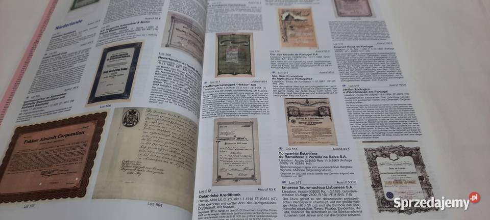 katalog aukcyjny papierów wartościowych FHW