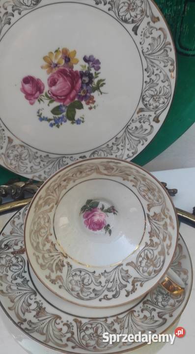Alka Kunst 830 Bawaria FloralCream Goldzestaw Pabianice