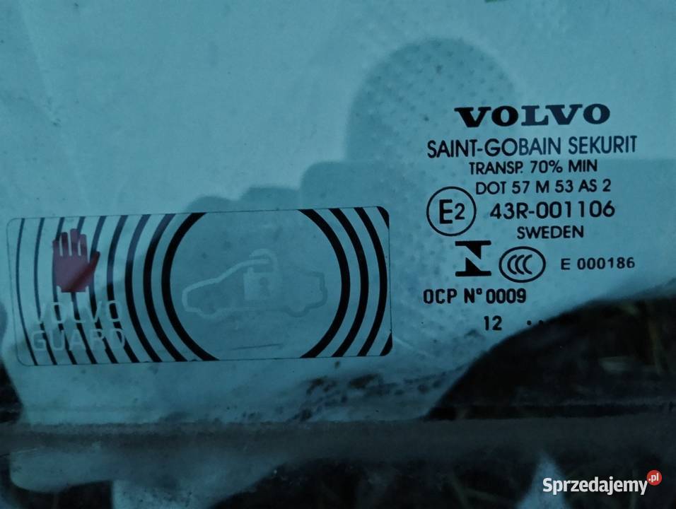 Drzwi Volvo S60 II V60 boczki szyba tył lewy Łomża
