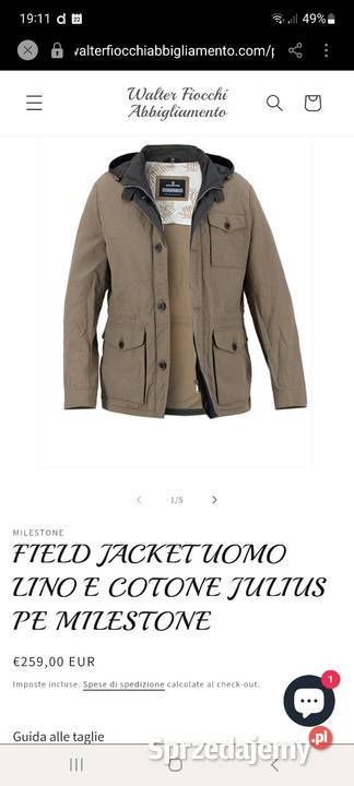 Kurtka field jacket marki Milestone Rozmiar S Kurtki i płaszcze Szprotawa sprzedam