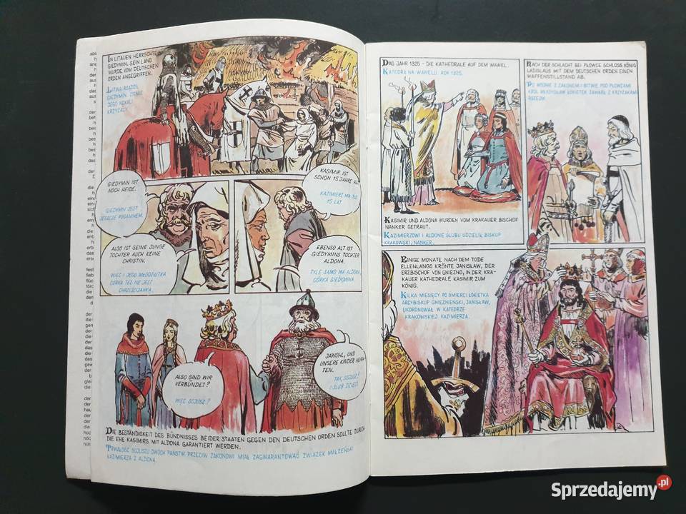 Kazimierz Wielki Kasimir der Grosse komiks historyczne i wojenne Gdynia sprzedam