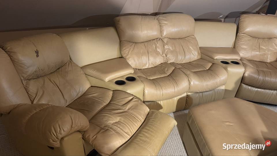 Kanapa czteroosobowa skórzana do kina podlaskie Grabówka