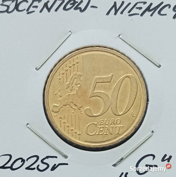 50 Centów Niemcy 2025 r men G Konin