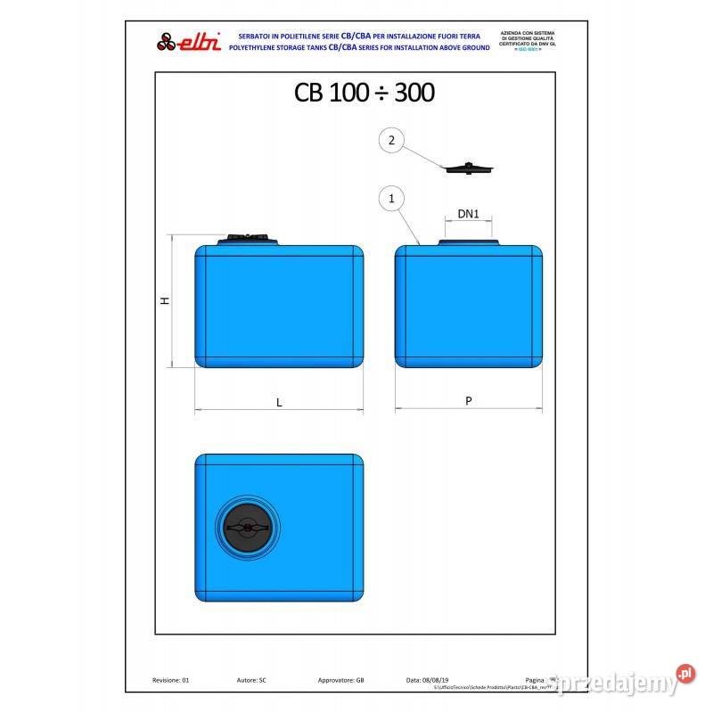 Zbiornik 300 litrów kostka ELBI woda deszczówka Wałbrzych