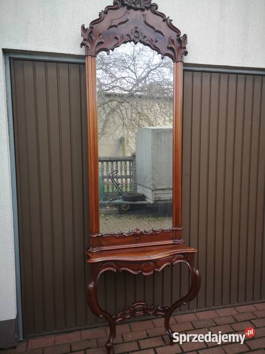 Duże Lustro Ludwik Filip Machoń XIX Wiek wielkopolskie Swarzędz