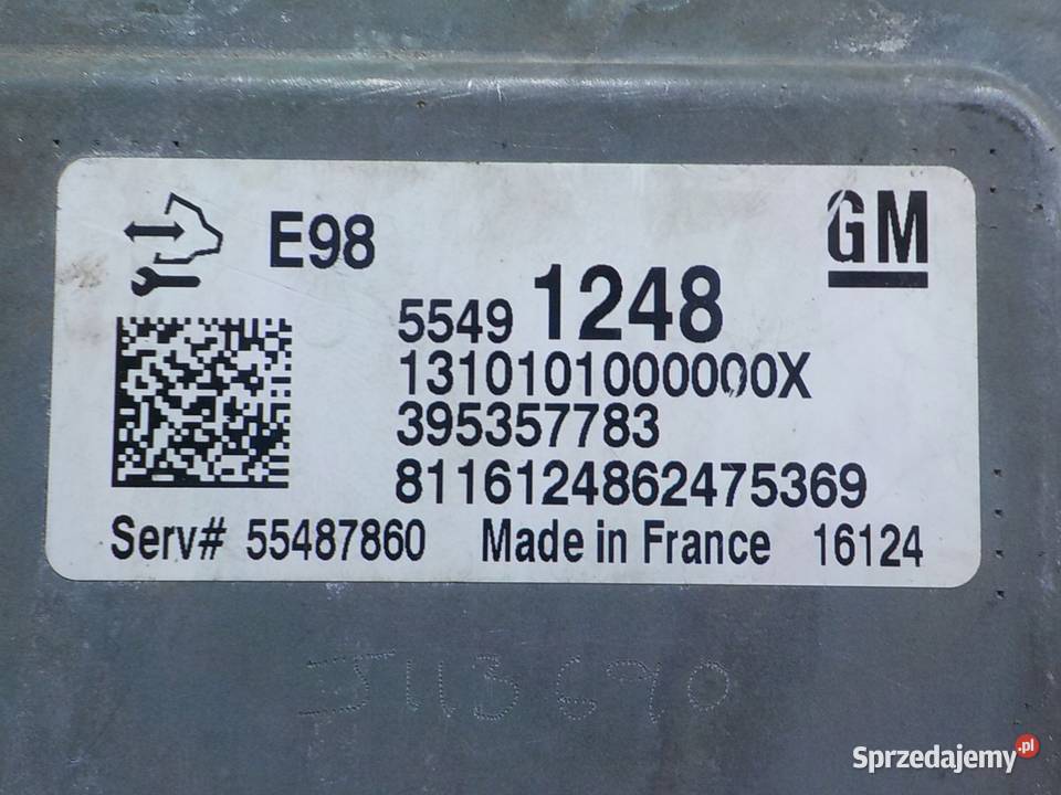 OPEL ZAFIRA C 16 CDTI 16r 5D sterownik komputer mazowieckie Suków