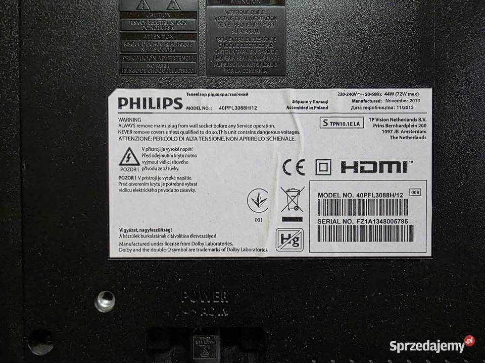 Telewizor Philips 40PFL3088H12 Philips Bystrzyca Kłodzka sprzedam