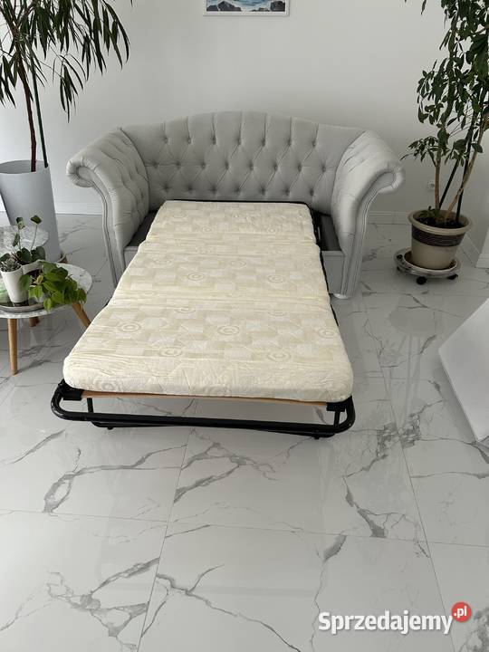 Dwuosobowa sofa Chesterfield z funkcją spania Białystok sprzedam
