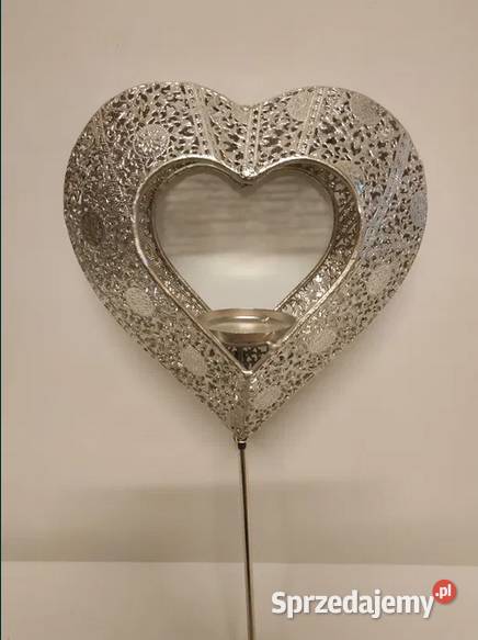 ŚWIECZNIK SERCE ozdoba serduszko walentynki Warszawa