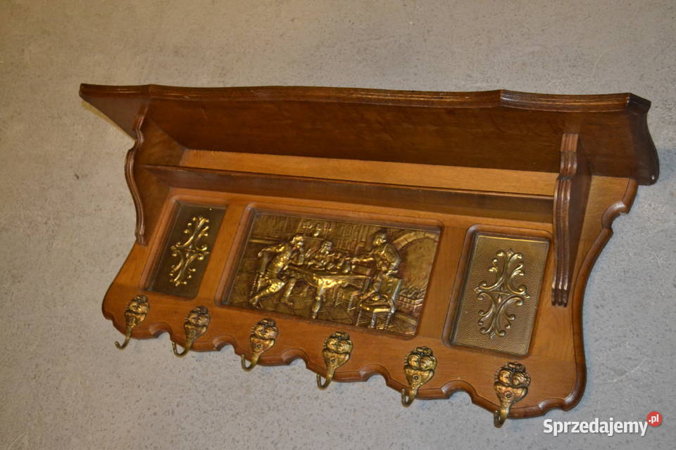 wieszak dębowy z obrazkiem dąb Będzin