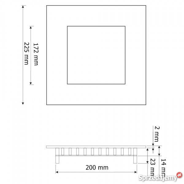 PANEL LED 18W LAMPA OPRAWA SUFITOWA PODTYNKOWY Przasnysz