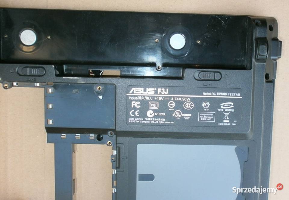 ASUS F31 dolna obudowa i głośniki Pozostałe Rybnik