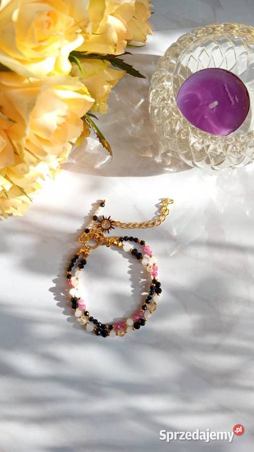 Bransoletka z naturalnych kamieni