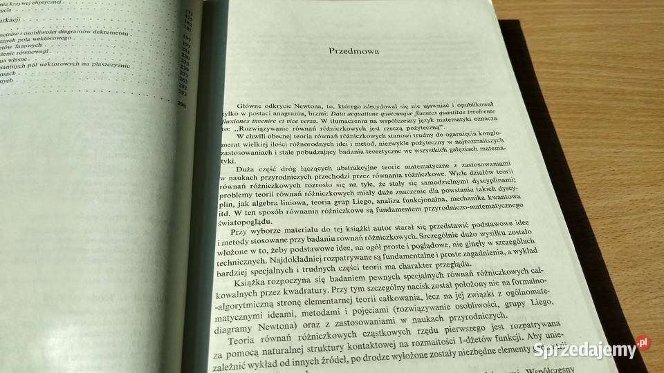 Teoria równań różniczkowych WI Arnold matematyka, statystyka Gdańsk