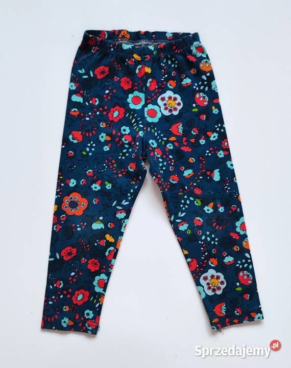 Legginsy getry kwiaty Handmade 8698 Spodnie sprzedam