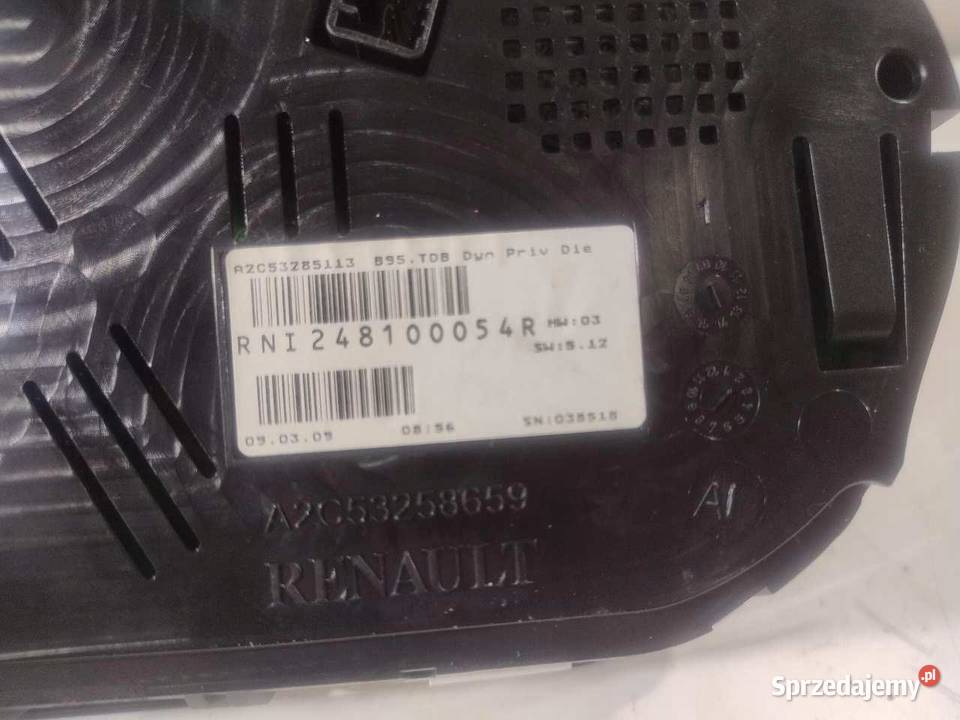 LICZNIK RENAULT MEGANE III 15 DCI 248100054R sprzedam