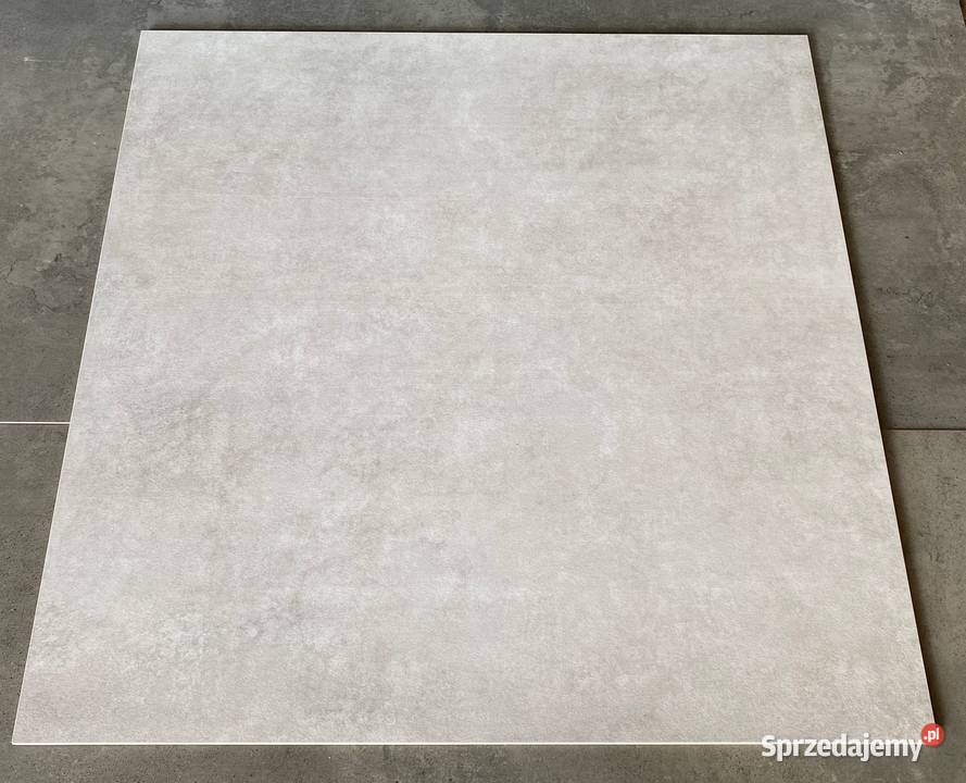 Szary betonopodobny gres 80x80 duży rozmiar Podłogi i schody Łask