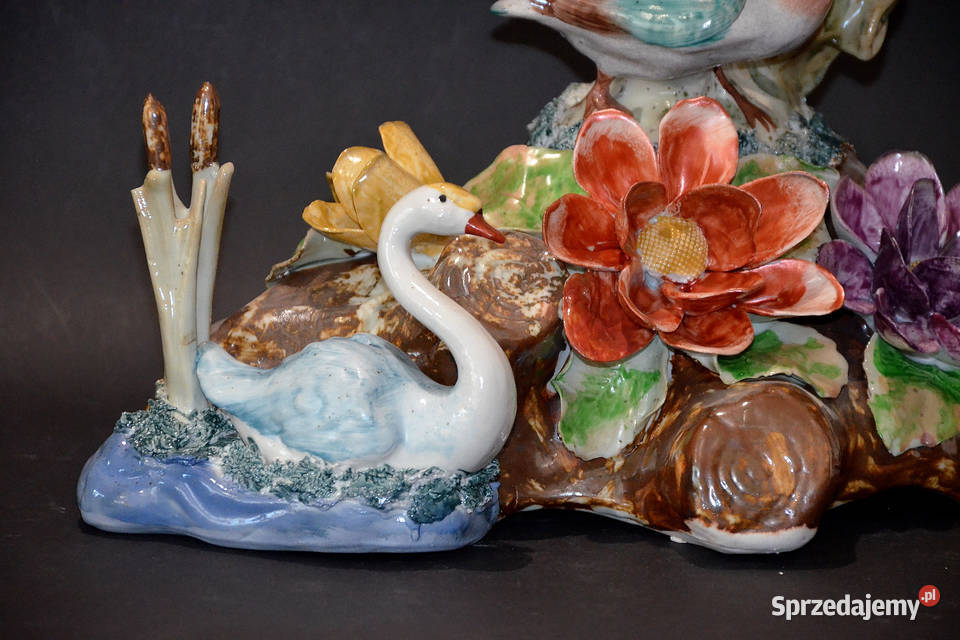 Porcelana Roceram Dzikie kaczki Ptaki wodne Środa Wielkopolska