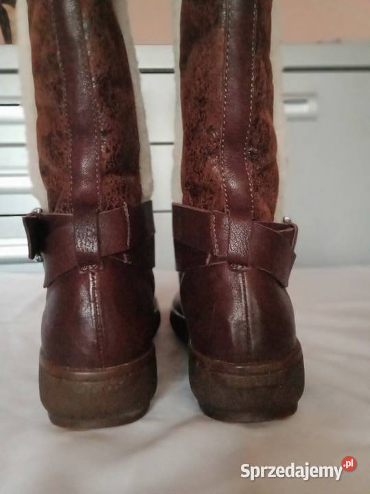 Kozaki skórzaneocieplane Geox skóra Łódź