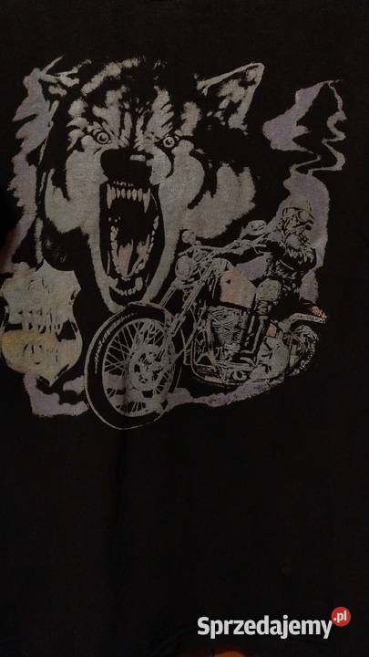 Koszulka Tshirt MOTOR CHOPPER WILK bawełna Warszawa