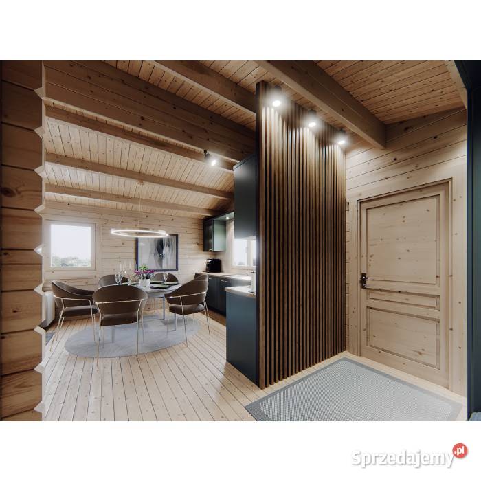 DREWNIANY DOMEK CAŁOROCZNY TOKIO 48 M2 Mrągowo sprzedam