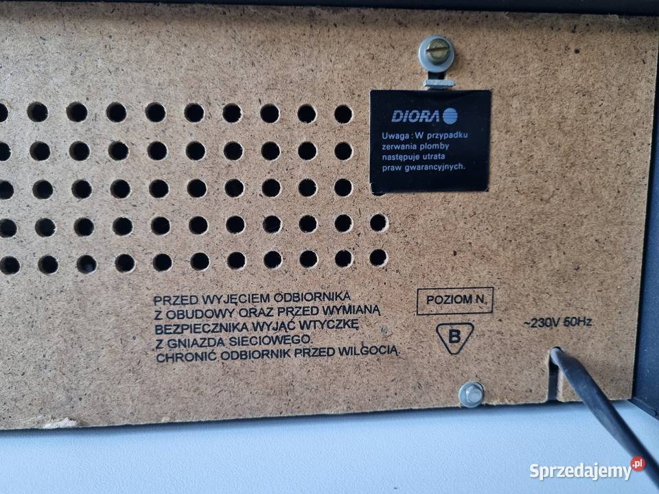 Radio zegar UNITRA DIORA RE 331 UNIKAT sprawne Solnica sprzedam