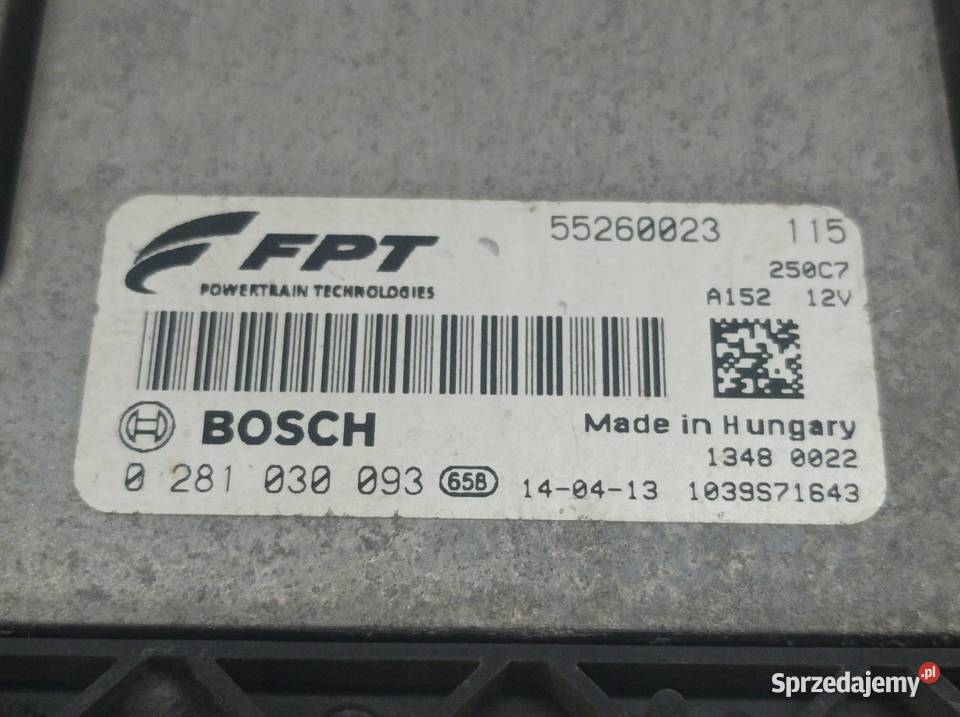 STEROWNIK SILNIKA 0281030093 55260023 Fiat świętokrzyskie