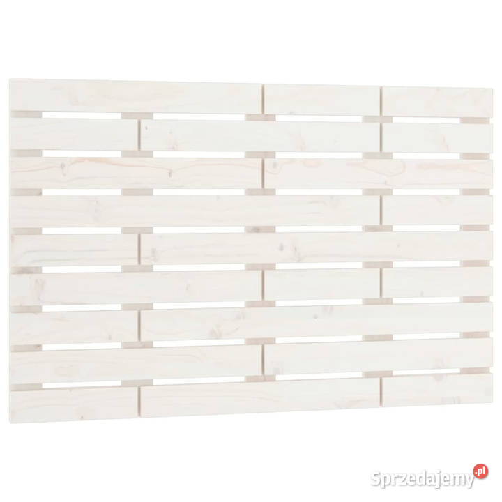 Wezgłowie łóżka białe 106x3x63 lite drewno Warszawa sprzedam